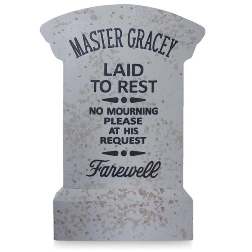 Disney The Haunted Mansion Master Gracey Garden Tombstone Replica